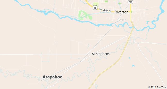 Map of Arapahoe, WY