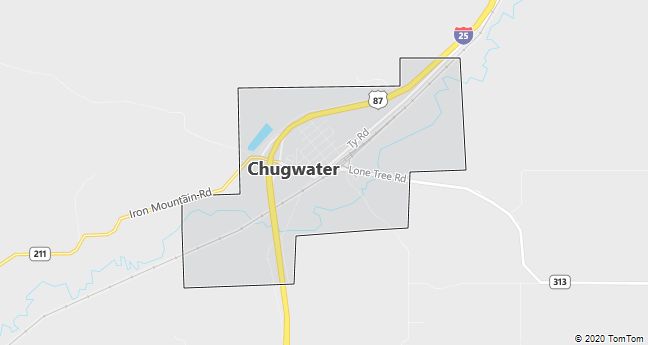 Map of Chugwater, WY