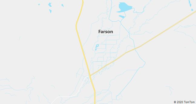 Map of Farson, WY