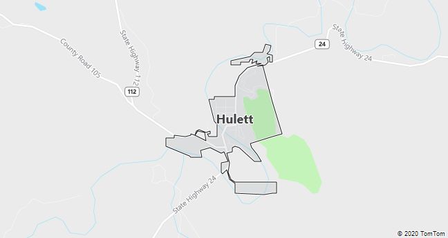 Map of Hulett, WY