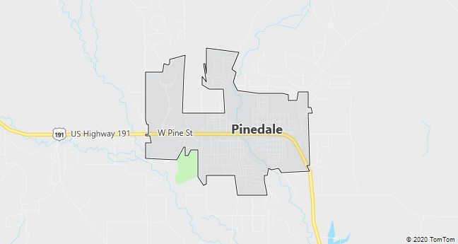 Map of Pinedale, WY