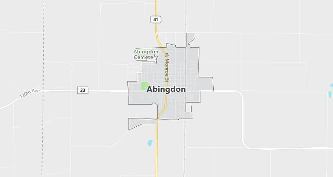 Map of Abingdon, IL