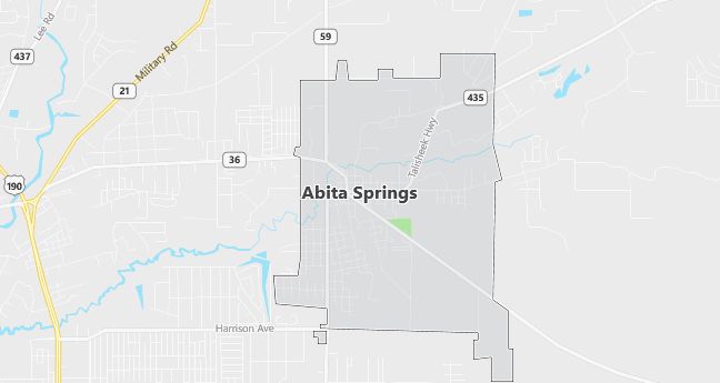 Map of Abita Springs, LA