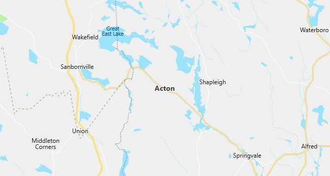 Map of Acton, ME