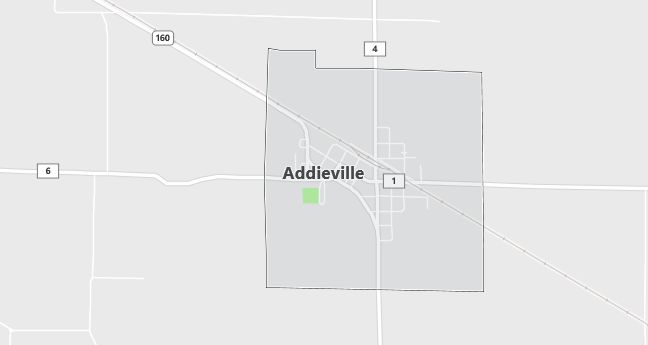 Map of Addieville, IL