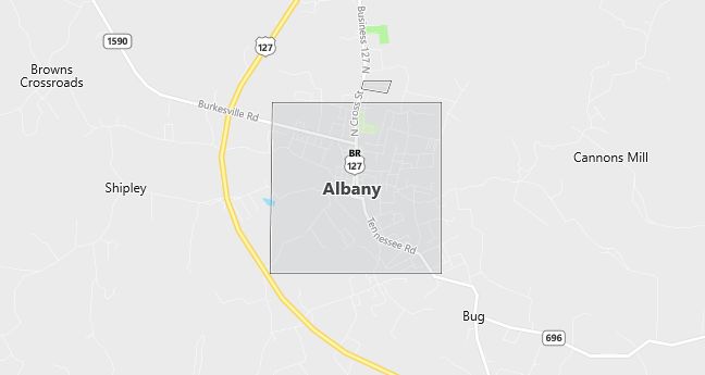 Map of Albany, KY