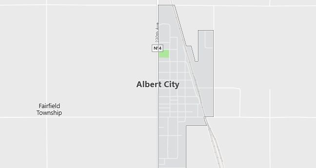 Map of Albert City, IA