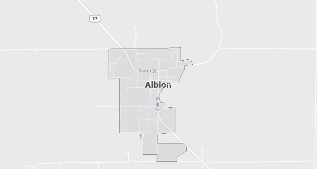 Map of Albion, ID