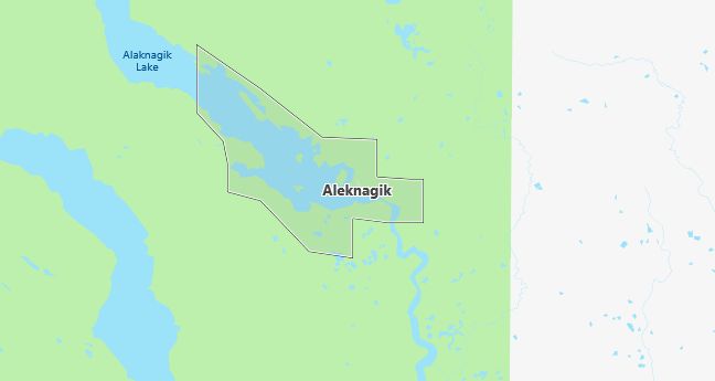 Map of Aleknagik, AK