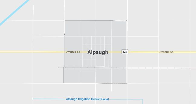 Map of Alpaugh, CA