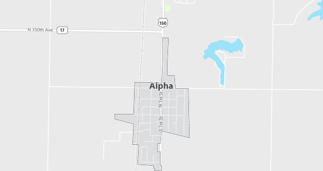 Map of Alpha, IL