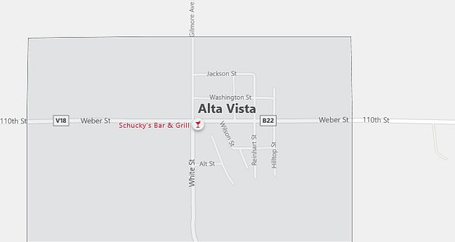 Map of Alta Vista, IA