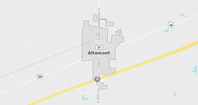 Map of Altamont, IL