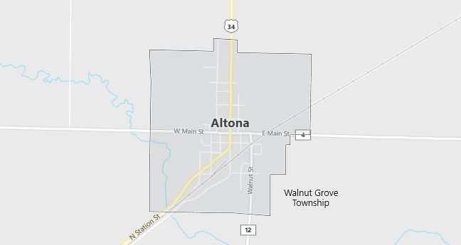 Map of Altona, IL