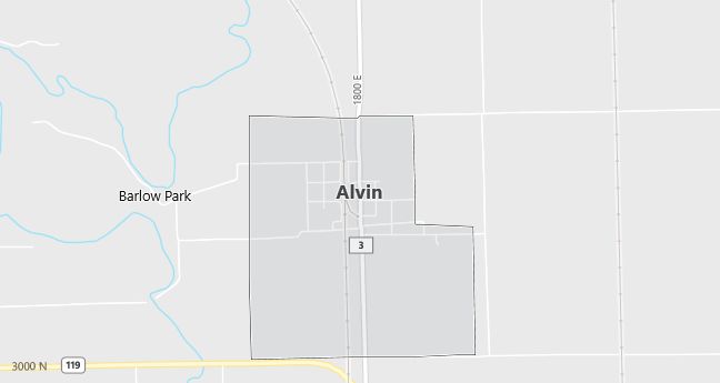 Map of Alvin, IL