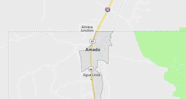 Map of Amado, AZ