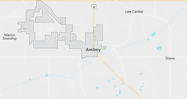 Map of Amboy, IL