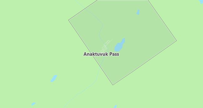 Map of Anaktuvuk Pass, AK