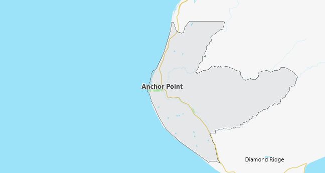 Map of Anchor Point, AK