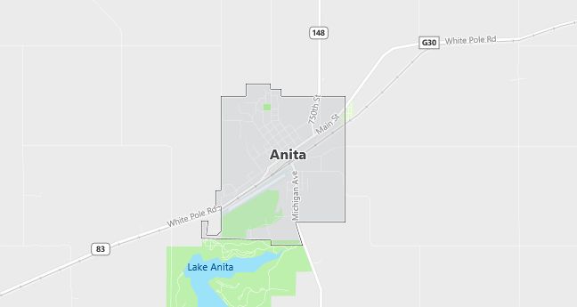 Map of Anita, IA