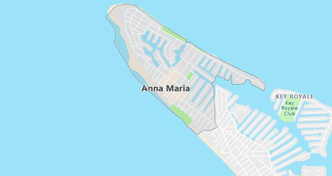 Map of Anna Maria, FL