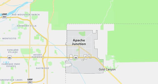 Map of Apache Junction, AZ