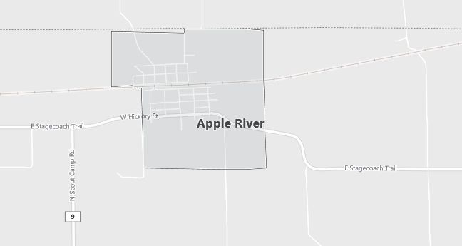 Map of Apple River, IL