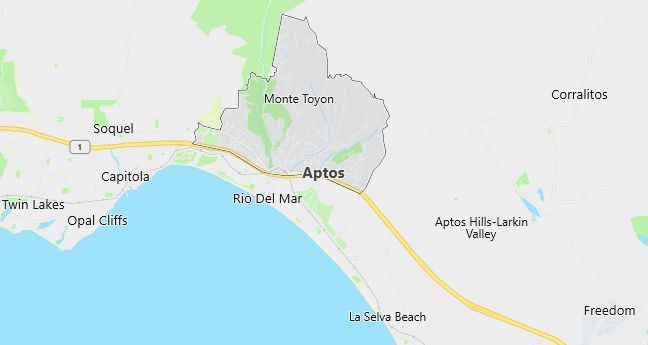 Map of Aptos, CA