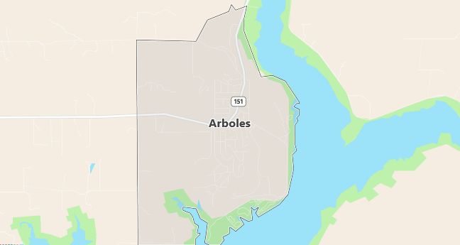 Map of Arboles, CO