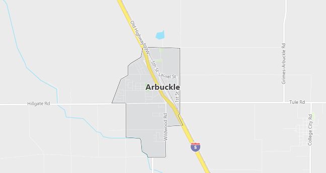 Map of Arbuckle, CA