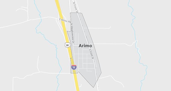 Map of Arimo, ID