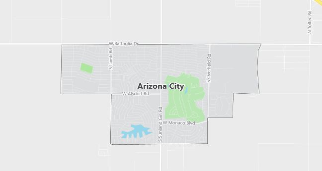 Map of Arizona City, AZ