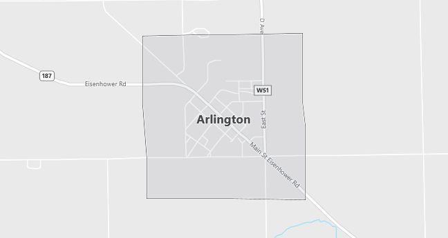 Map of Arlington, IA