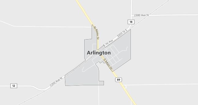 Map of Arlington, IL