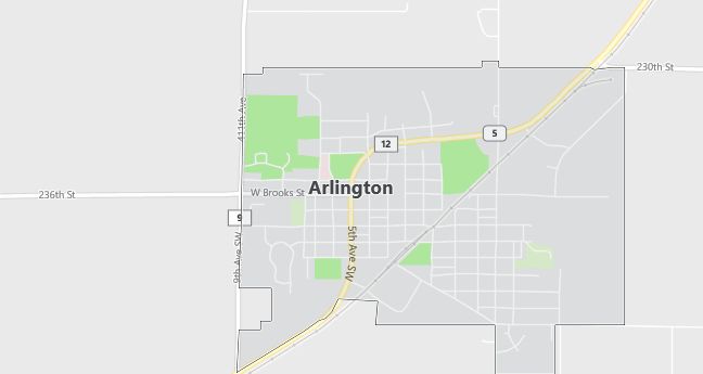 Map of Arlington, MN