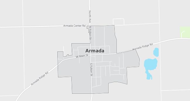 Map of Armada, MI