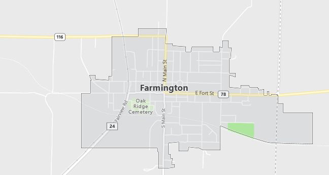 Map of Armington, IL