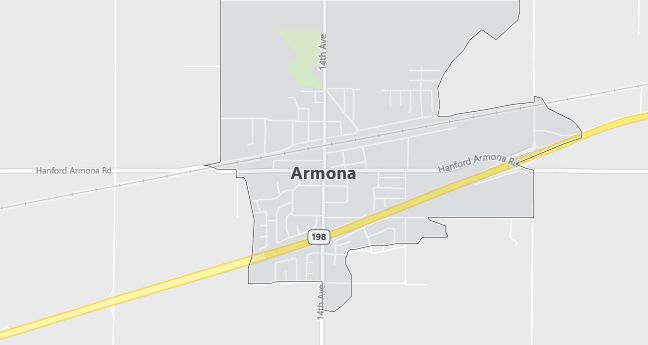 Map of Armona, CA