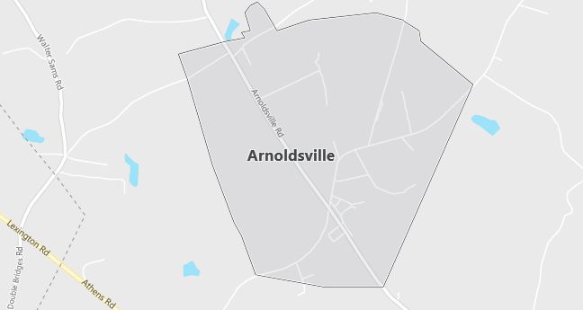 Map of Arnoldsville, GA