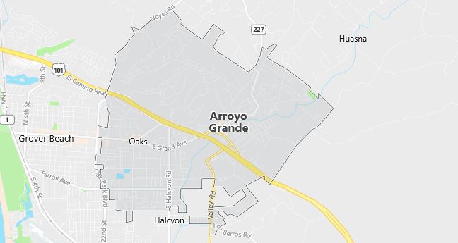 Map of Arroyo Grande, CA