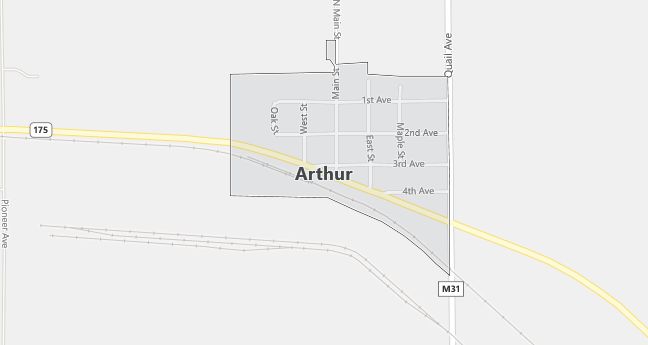 Map of Arthur, IA