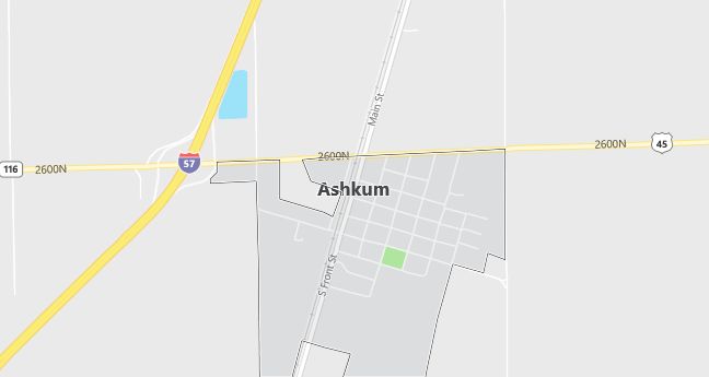 Map of Ashkum, IL