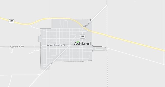 Map of Ashland, IL