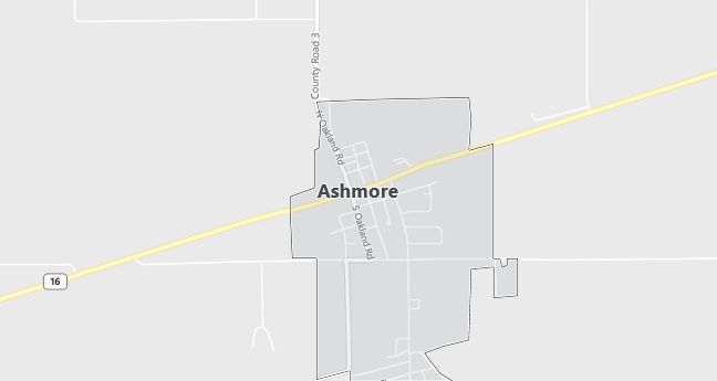 Map of Ashmore, IL