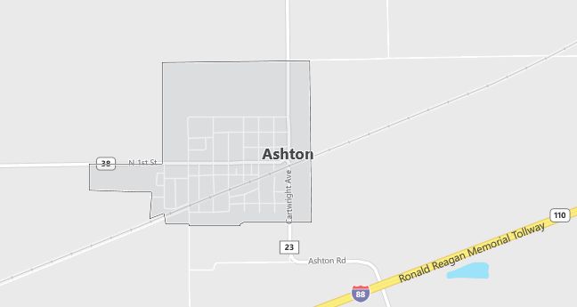 Map of Ashton, IL