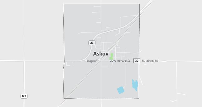 Map of Askov, MN