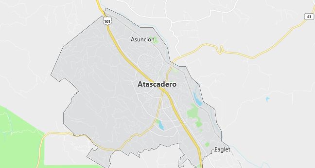 Map of Atascadero, CA