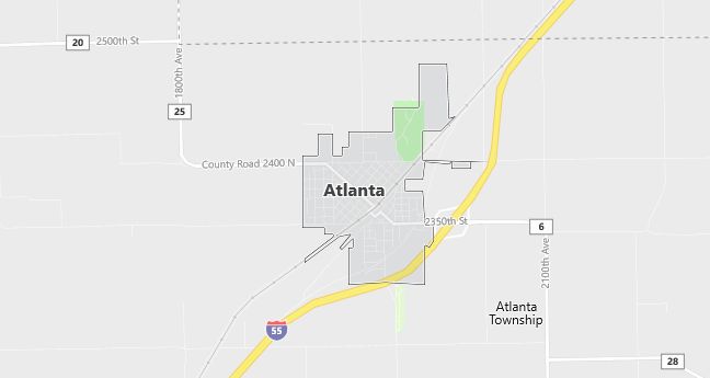 Map of Atlanta, IL