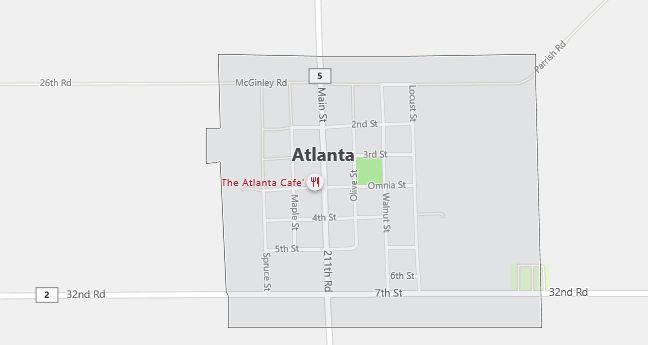 Map of Atlanta, KS