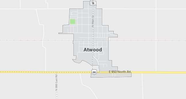 Map of Atwood, IL